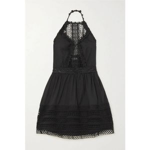 Charo Ruiz Andrea halter crochet dress